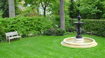 Gartengestaltung mit Brunnen
